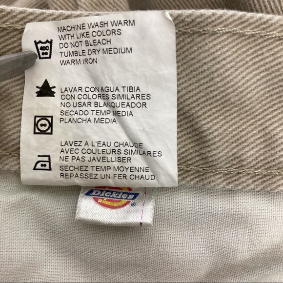 Dickies khaki straight leg jeans 38x30 cotton 90s y2k grunge classic skater - Picture 7 of 9